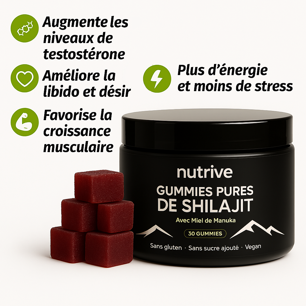 Nutrive© Gummies Pures De Shilajit