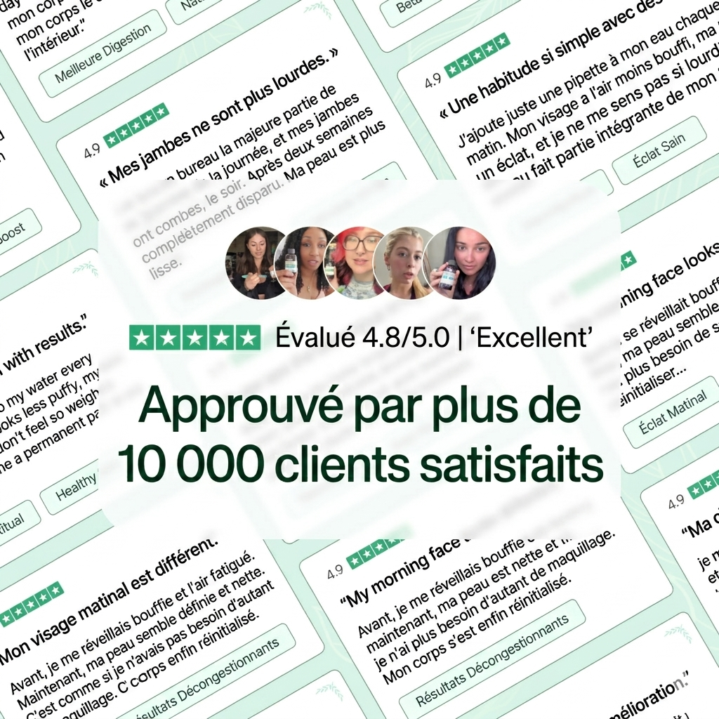 Se sentir plus léger et avoir moins de gonflement en 16 jours ou moins.