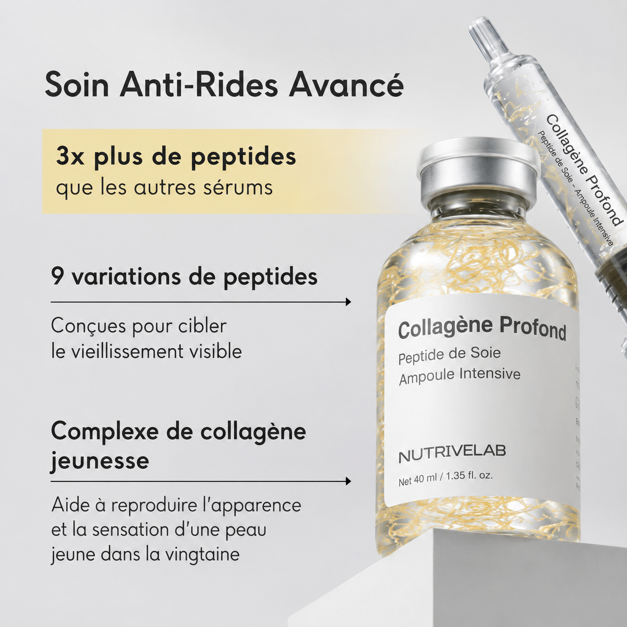 NutriveLab™ Ampoule Lift Collagène & Peptides